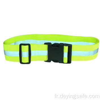 Ceinture élastique avec sangles réfléchissantes pour courir et marcher